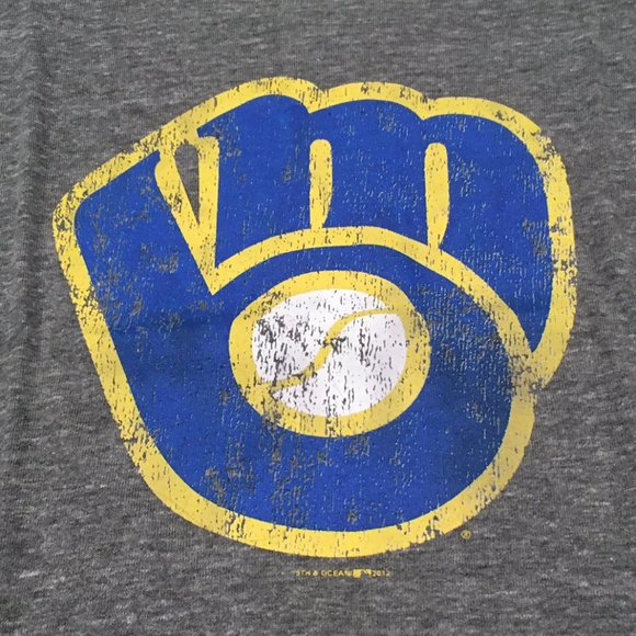 MLB Milwaukee Brewers Women’s T-Shirt Small - 5th & Ocean - Picture 2 of 4